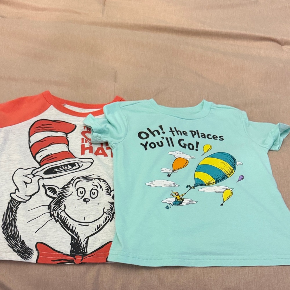 Dr. Seuss! Jumping Beans Orange and White T-Shirt